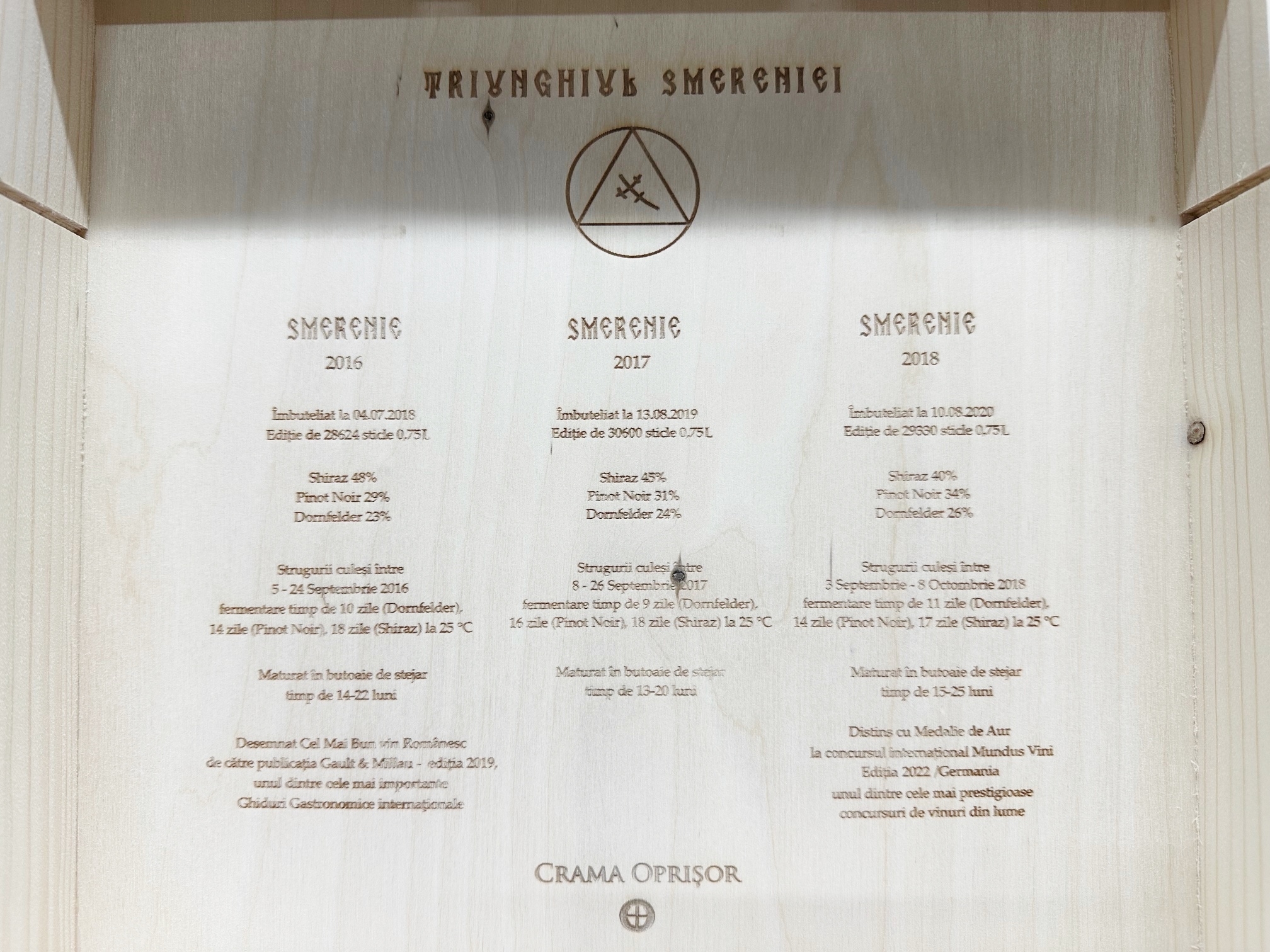 Vinuri Verticala Smerenie 2016 - 2017 - 2018: Selectie vinuri